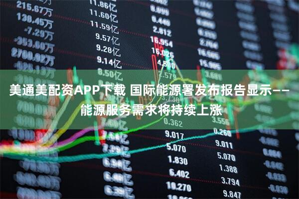 美通美配资APP下载 国际能源署发布报告显示—— 能源服务需求将持续上涨